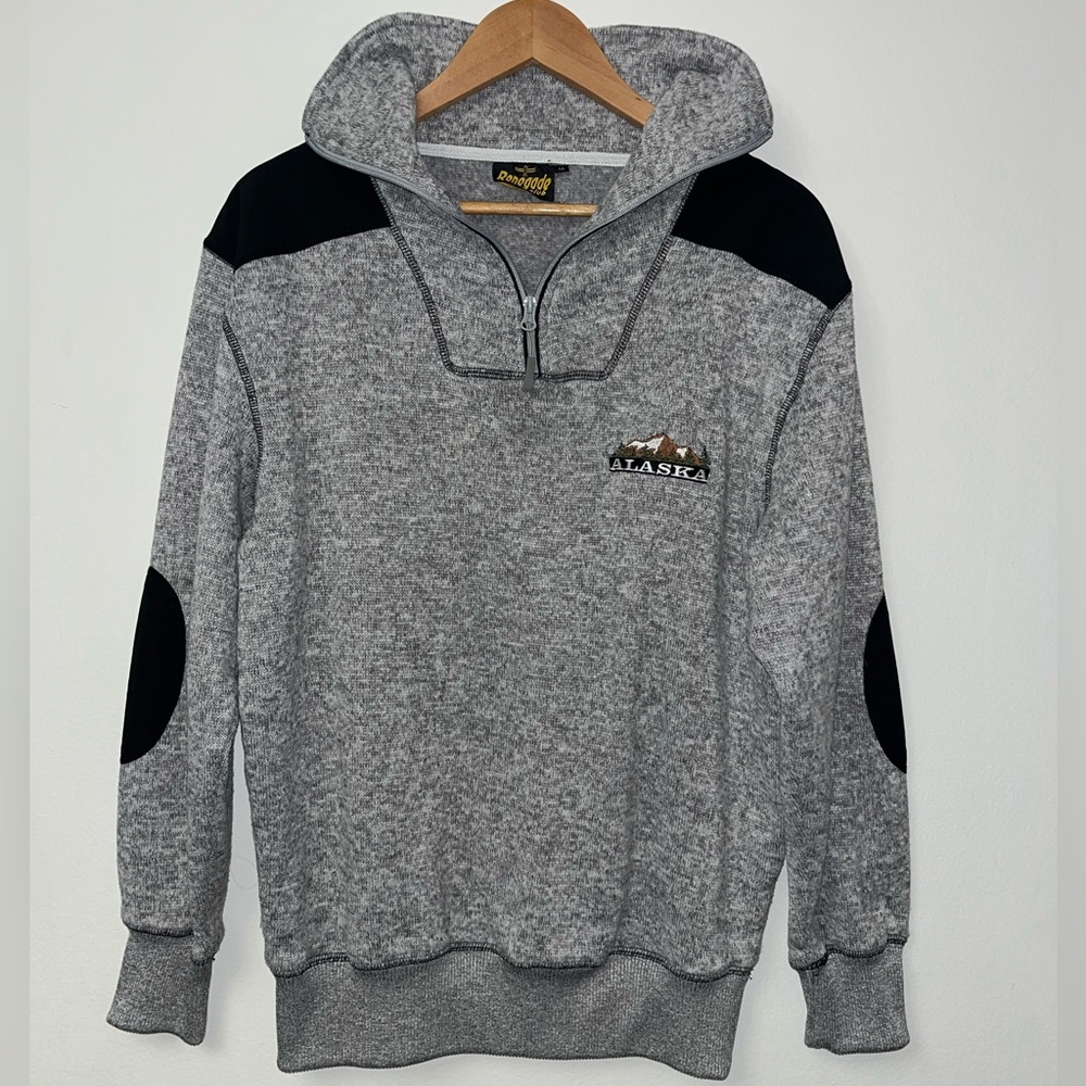 Vintage🏔️ Alaska Men's Sweater Quarter Zip Size M